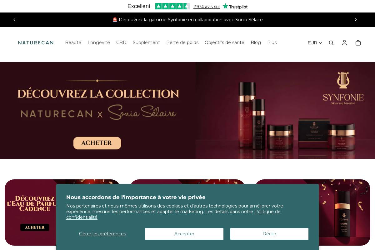 Naturecan homepage screenshot