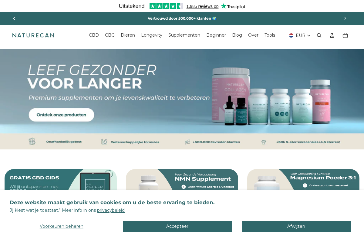 Naturecan homepage screenshot