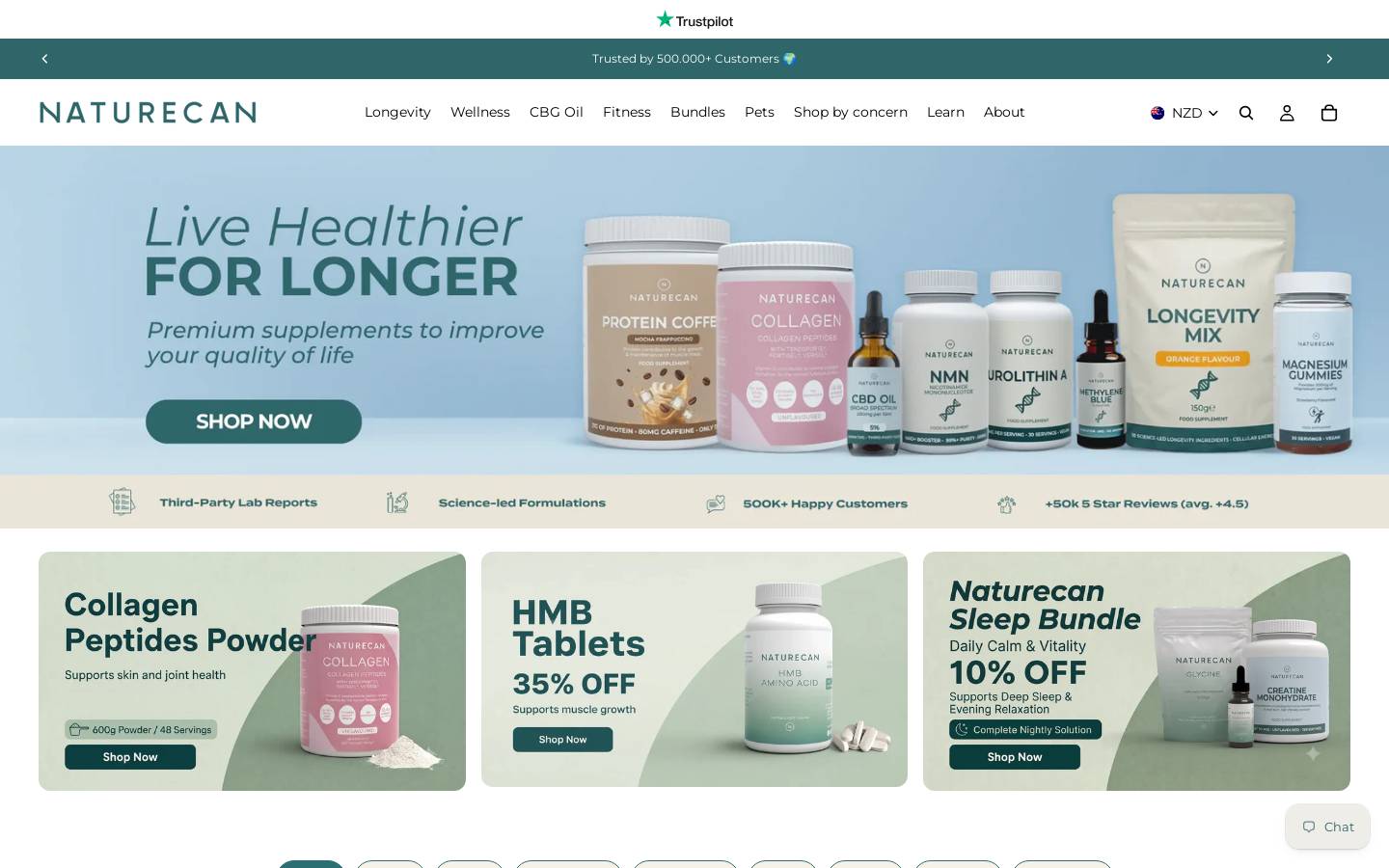 Naturecan homepage screenshot