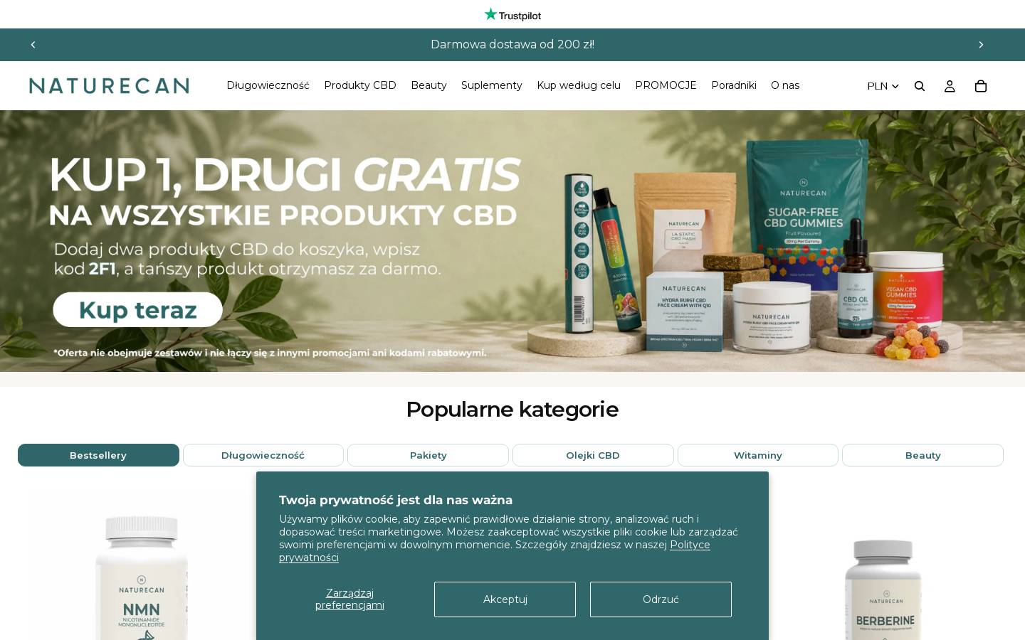 naturecan.pl homepage screenshot