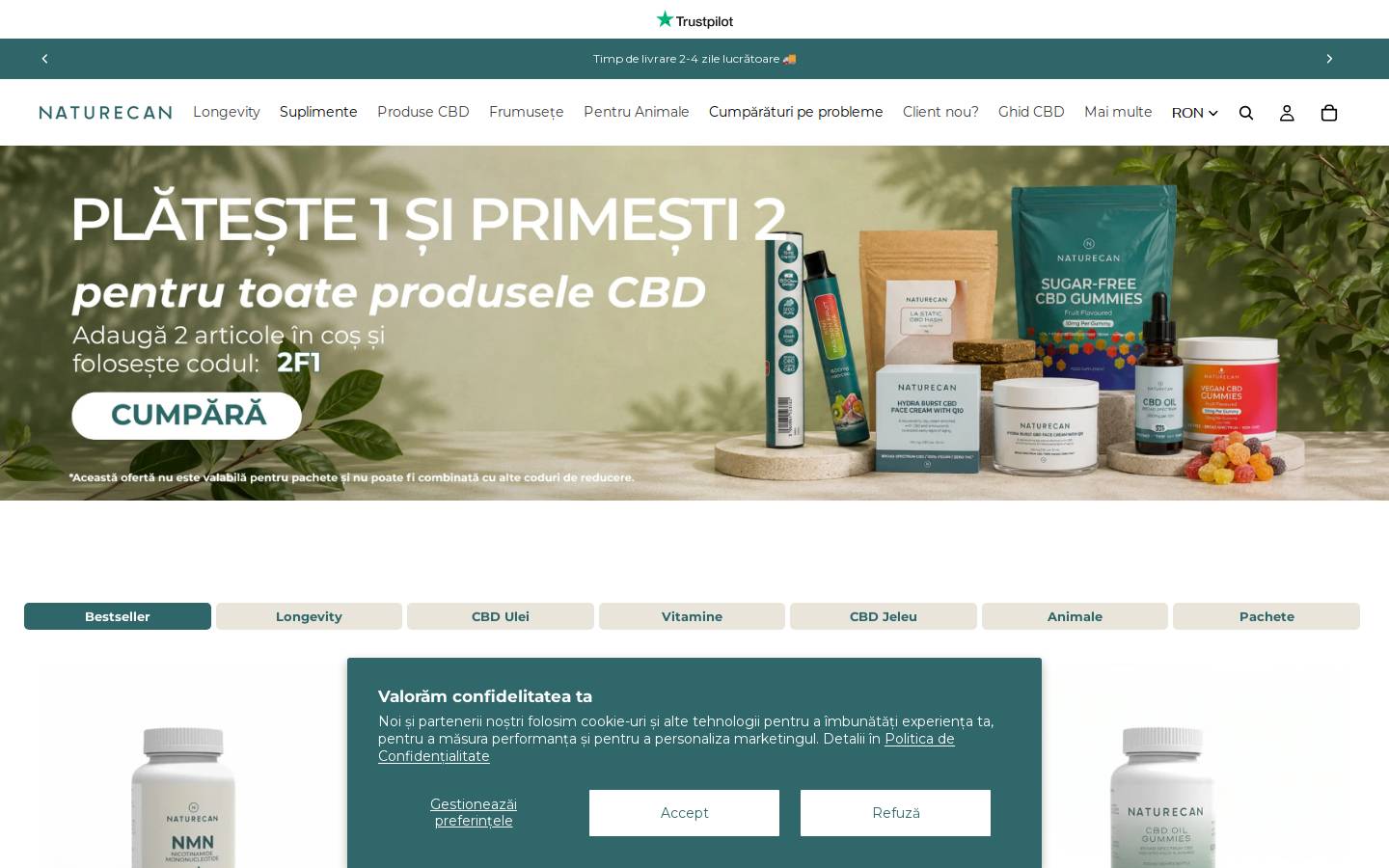 Naturecan homepage screenshot