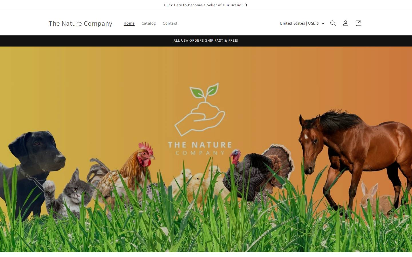 naturecompanystore.com homepage screenshot