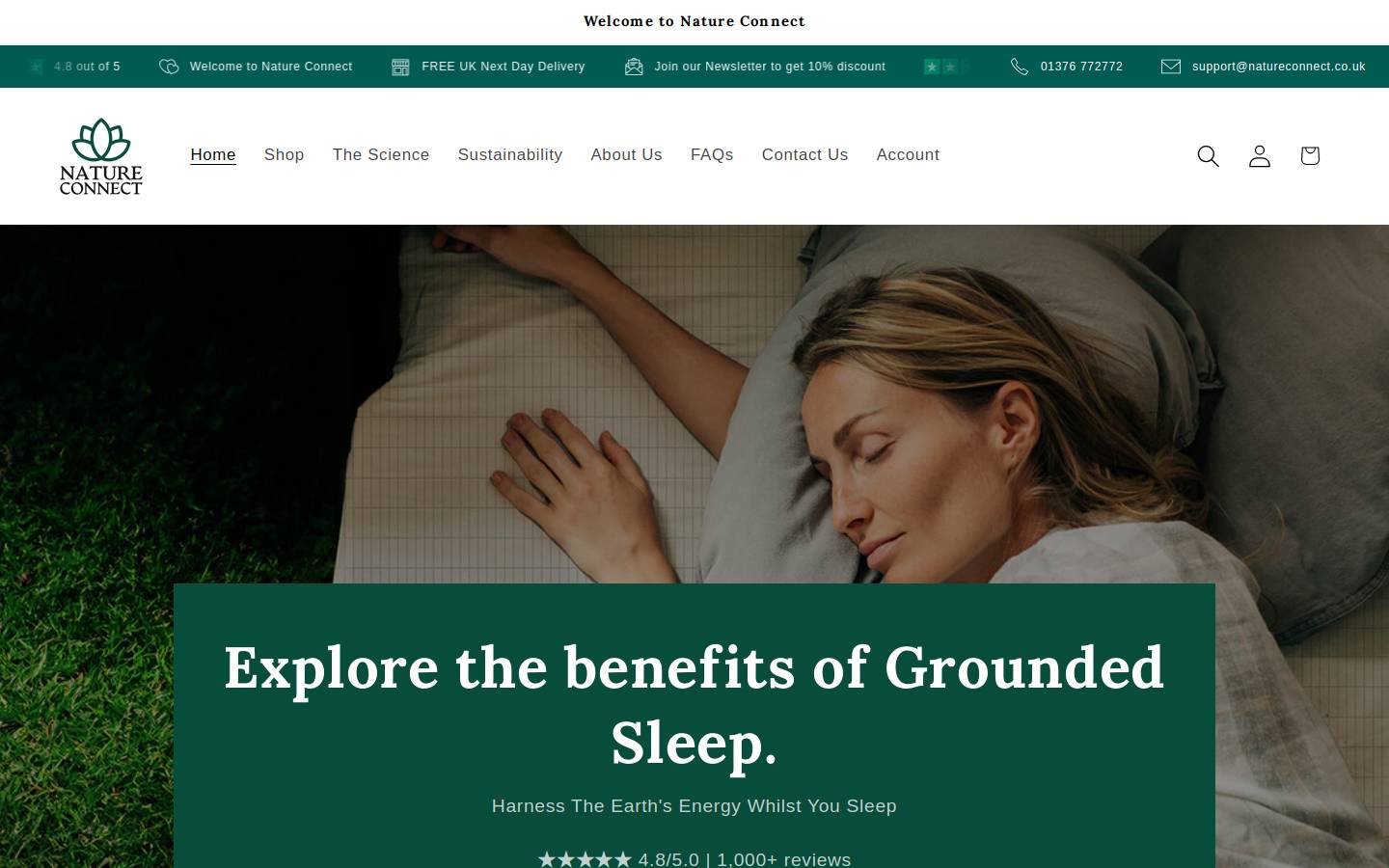 natureconnect.co.uk homepage screenshot