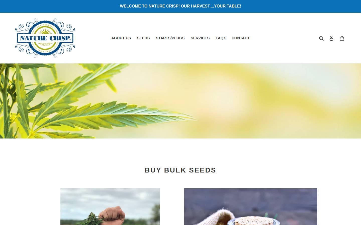 naturecrisp.com homepage screenshot