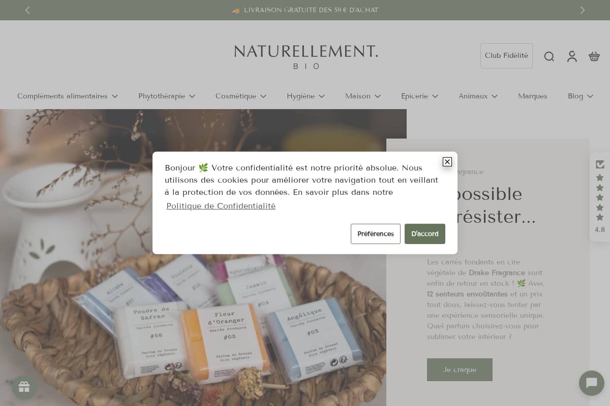 naturellement-bio.com homepage screenshot
