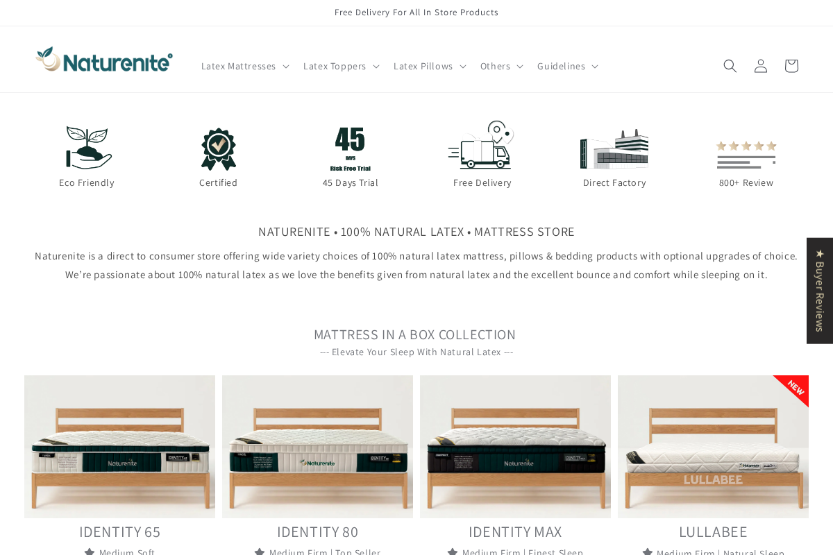 Naturenite homepage screenshot
