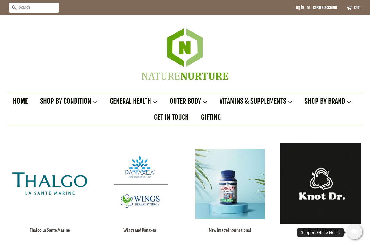naturenurture.co.za homepage screenshot