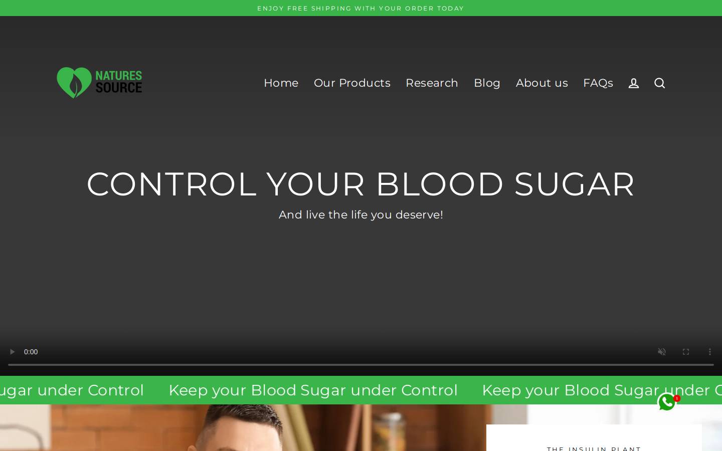 natures-source.co homepage screenshot