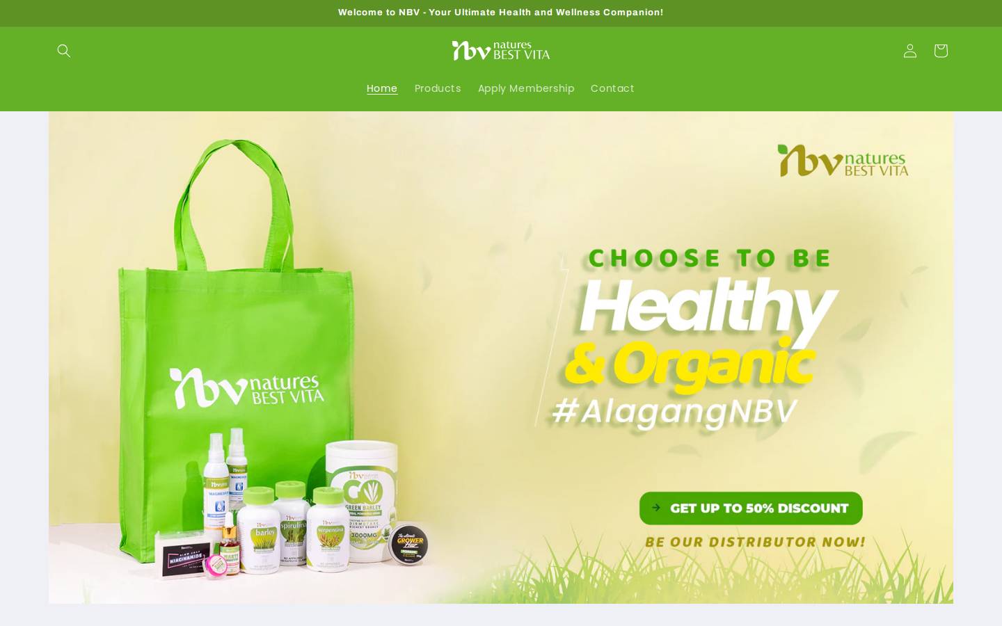 naturesbestvita.com homepage screenshot