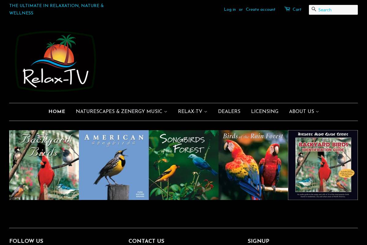 naturescapesmusic.com homepage screenshot