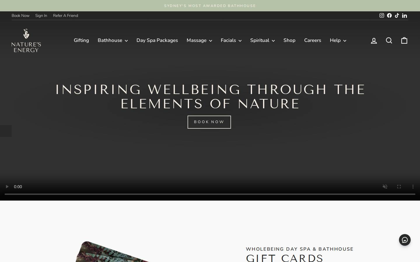 naturesenergy.com homepage screenshot