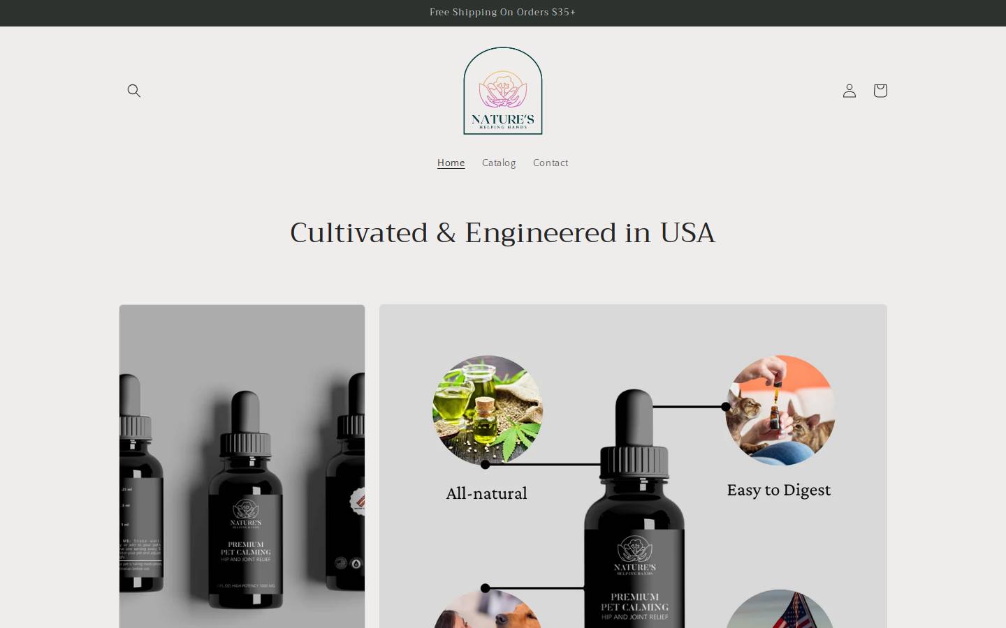 natureshelpinghands.co homepage screenshot