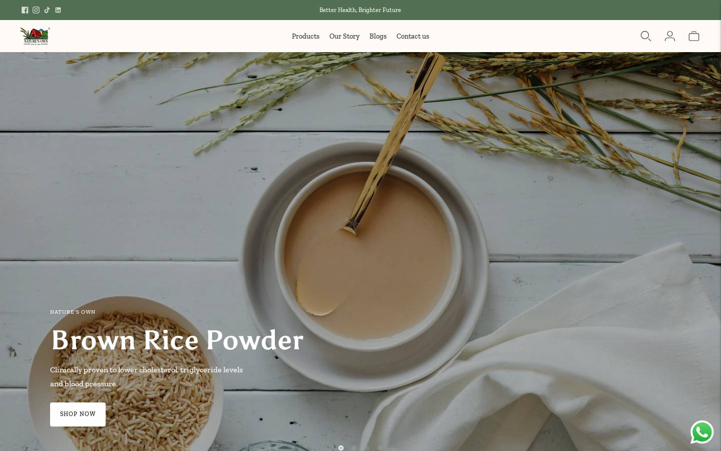 naturesown.com.my homepage screenshot