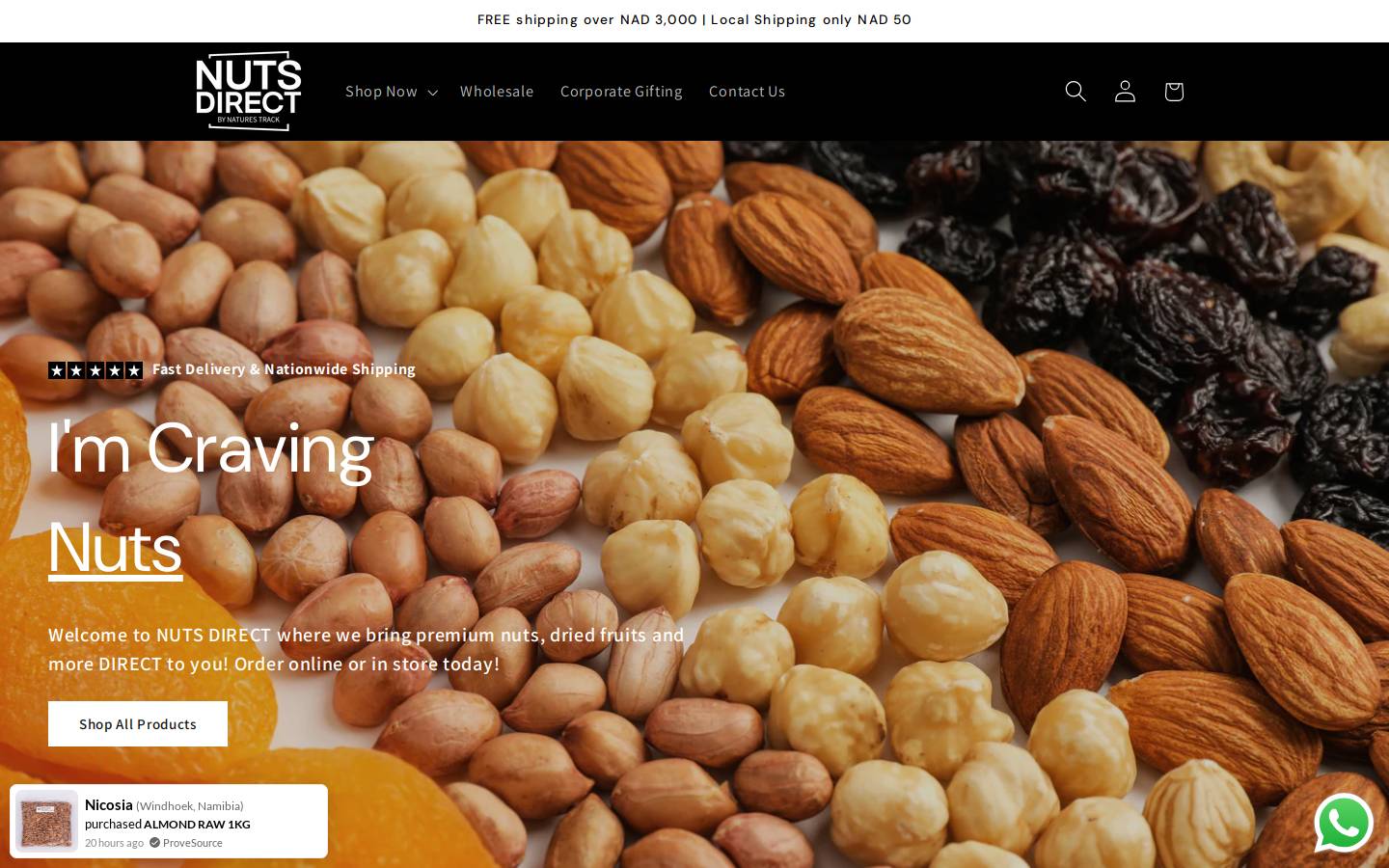 naturestrack.com homepage screenshot