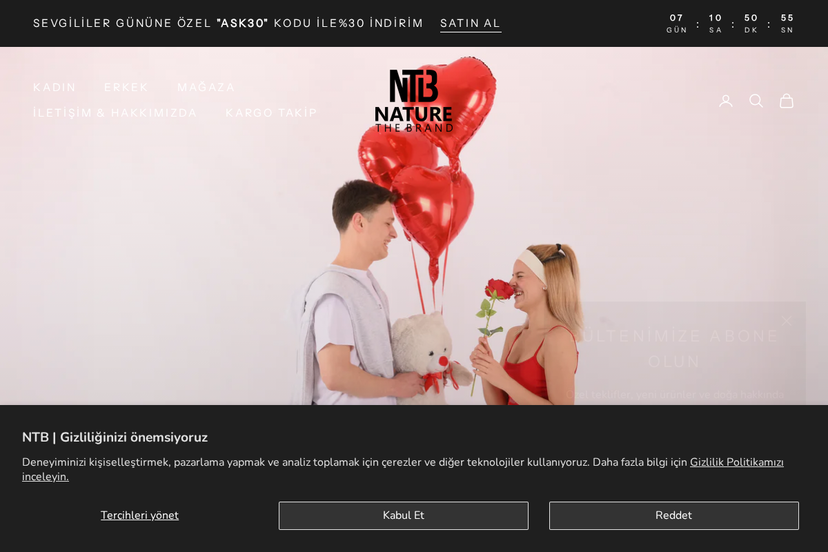 NTB | Nature The Brand homepage screenshot