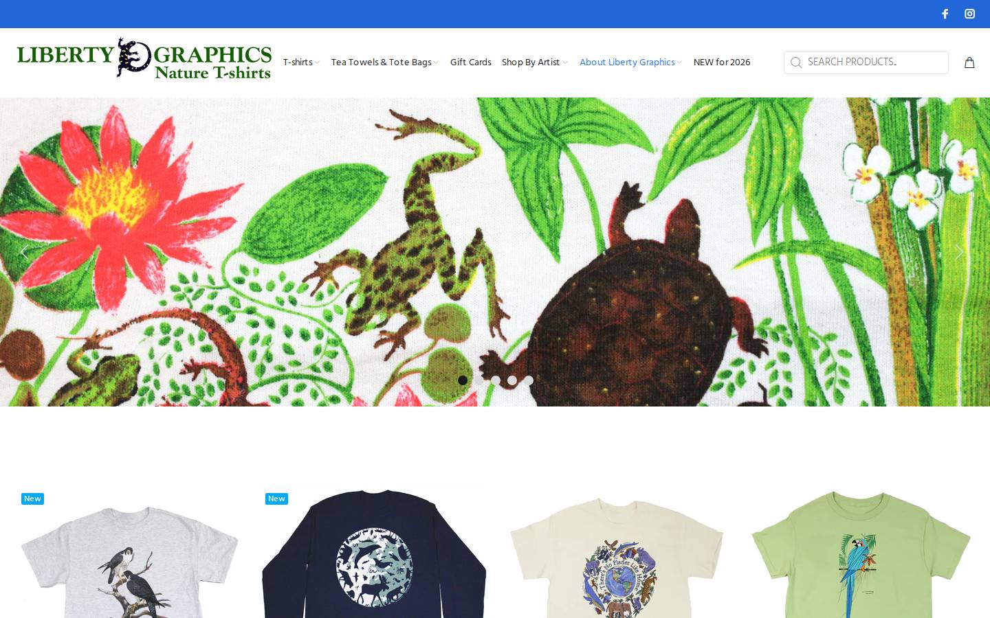 naturetshirts.com homepage screenshot