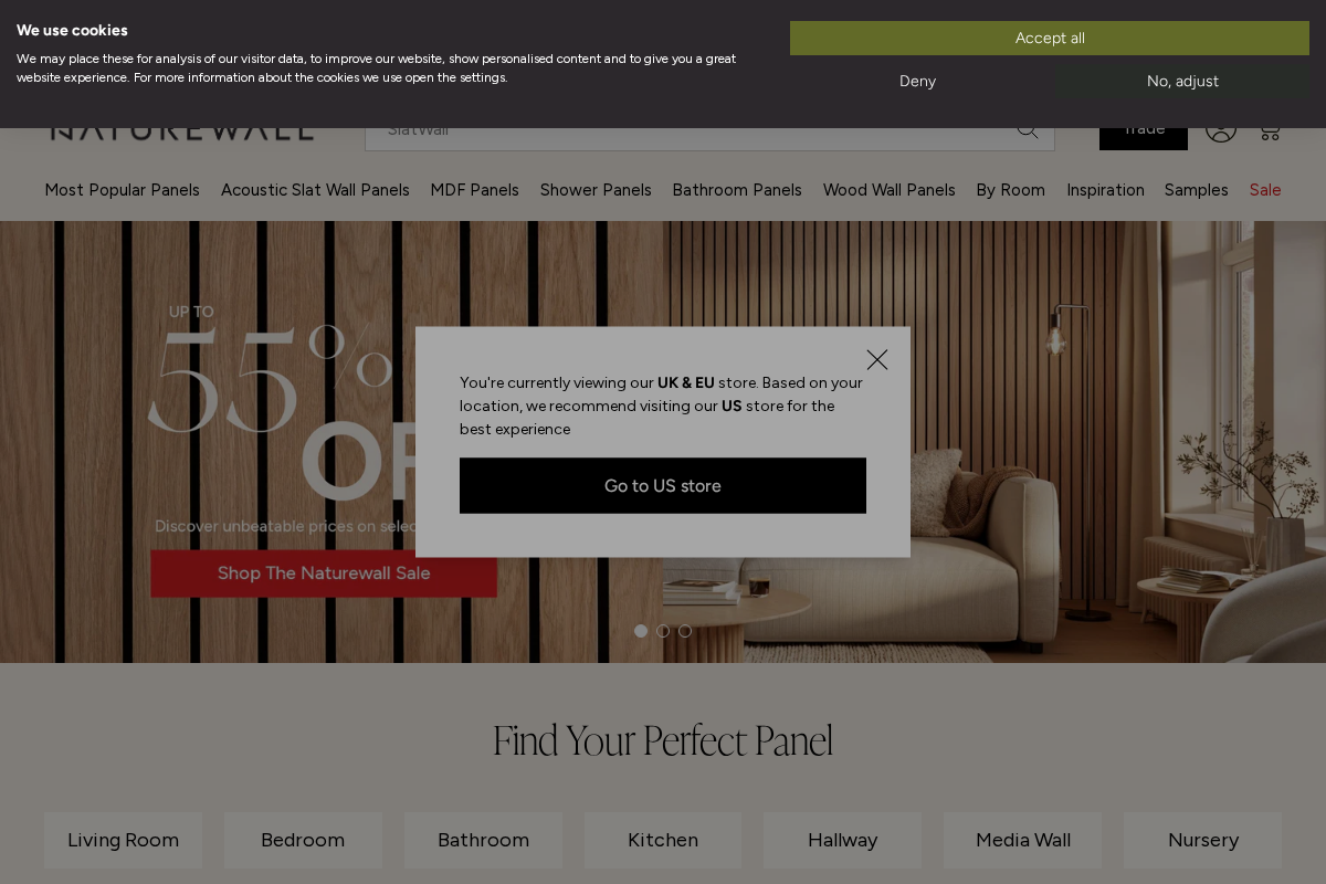 Naturewall homepage screenshot