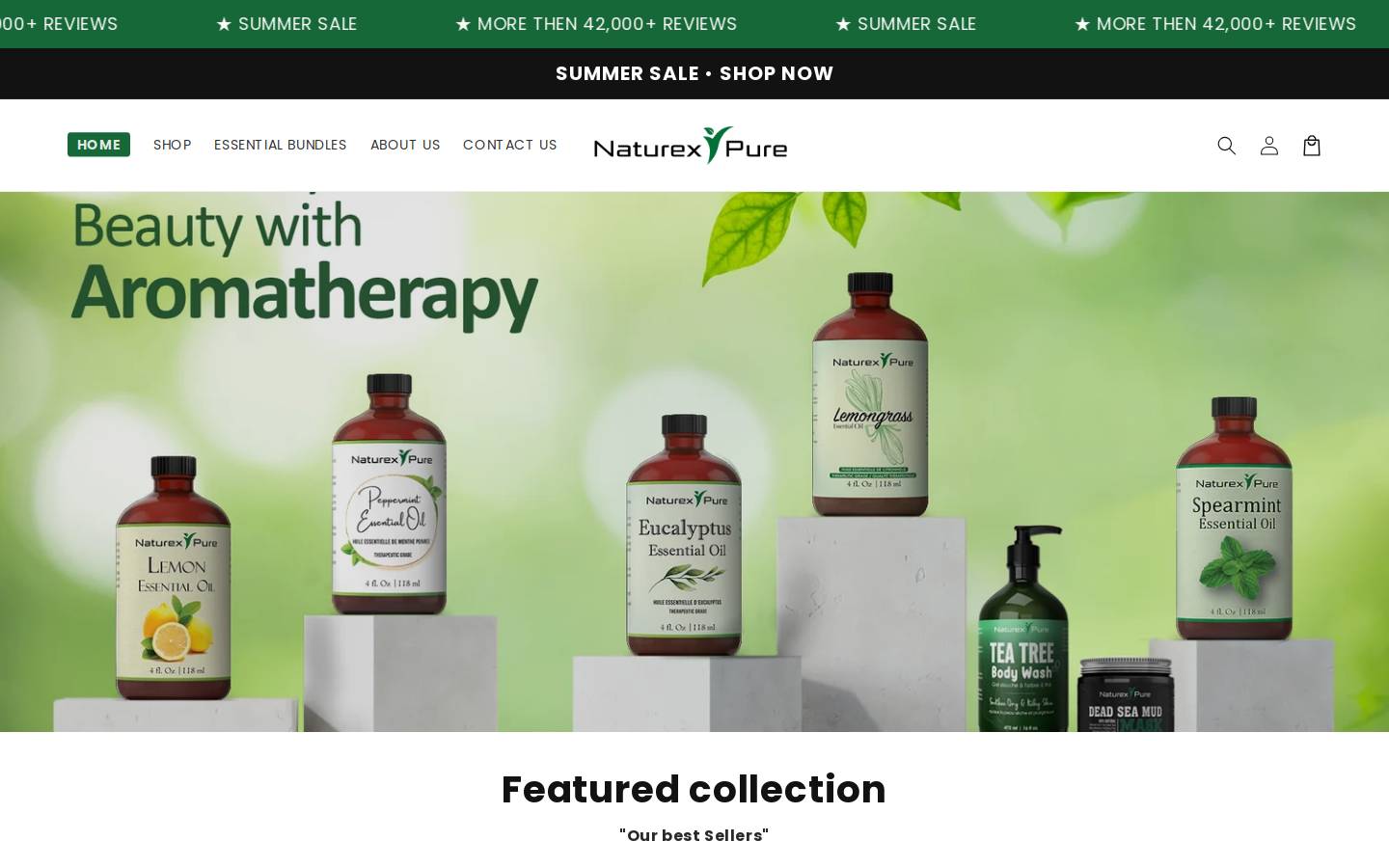 naturexpure.com homepage screenshot