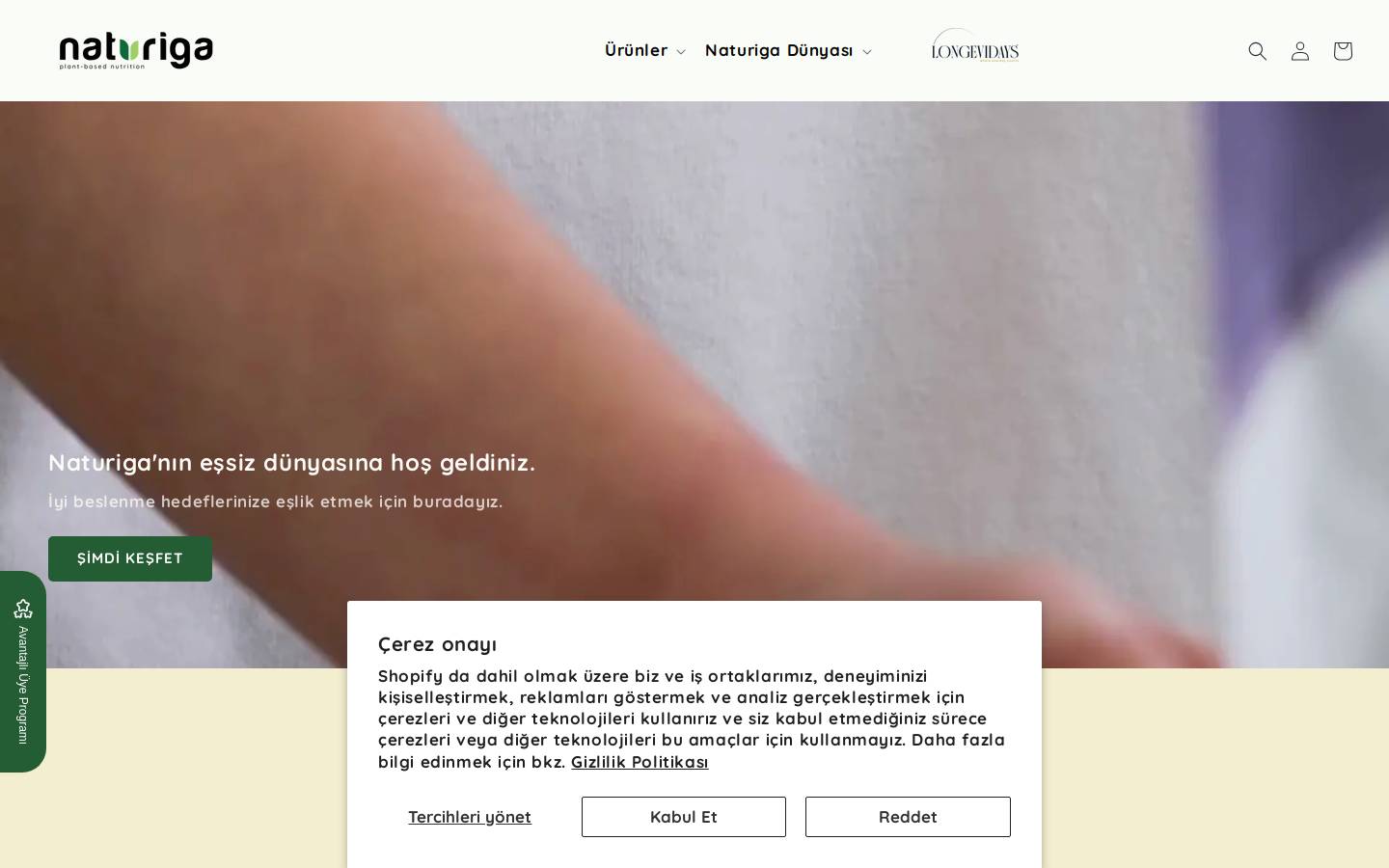 naturiga.com homepage screenshot