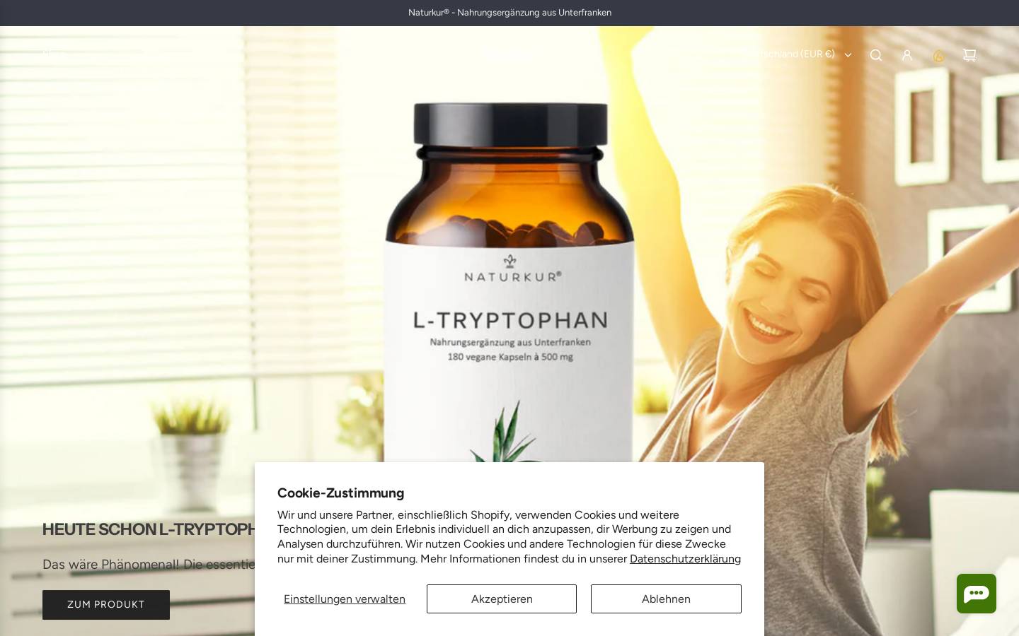 naturkur.de homepage screenshot