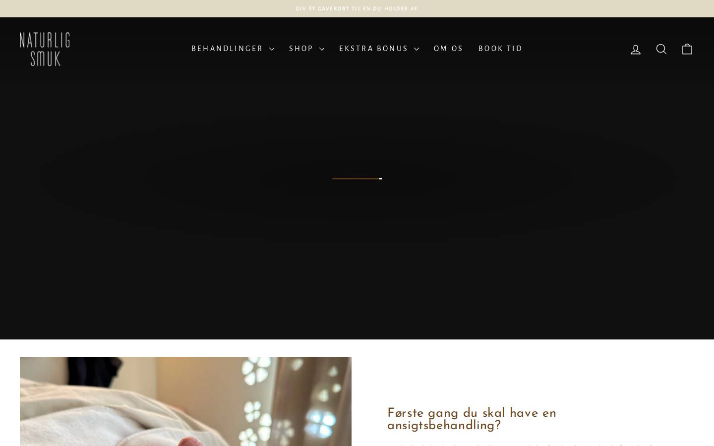 naturligsmuk.dk homepage screenshot