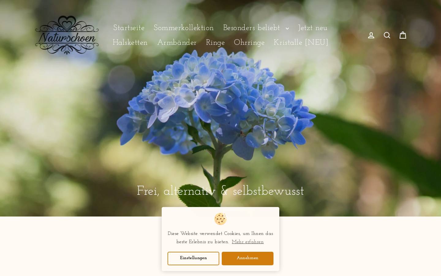 Naturschoenes homepage screenshot