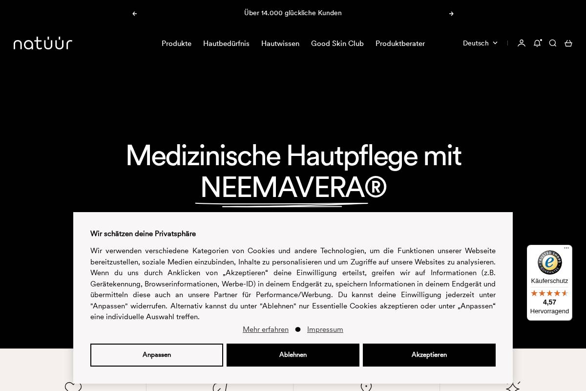 natuur.de homepage screenshot