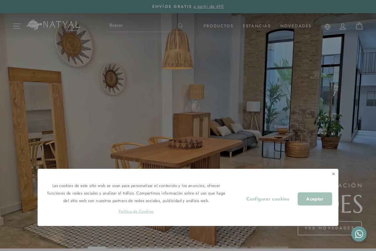 Natyal homepage screenshot