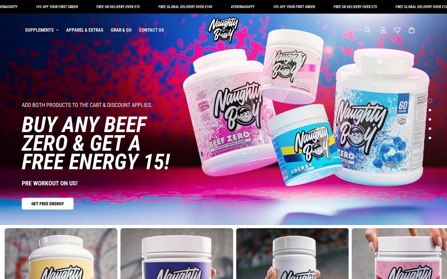 Naughtyboylifestyle homepage screenshot