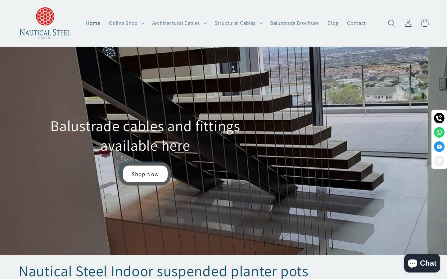 nauticalsteel.co.za homepage screenshot