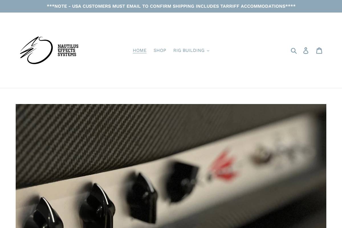 nautiluseffectssystems.com homepage screenshot
