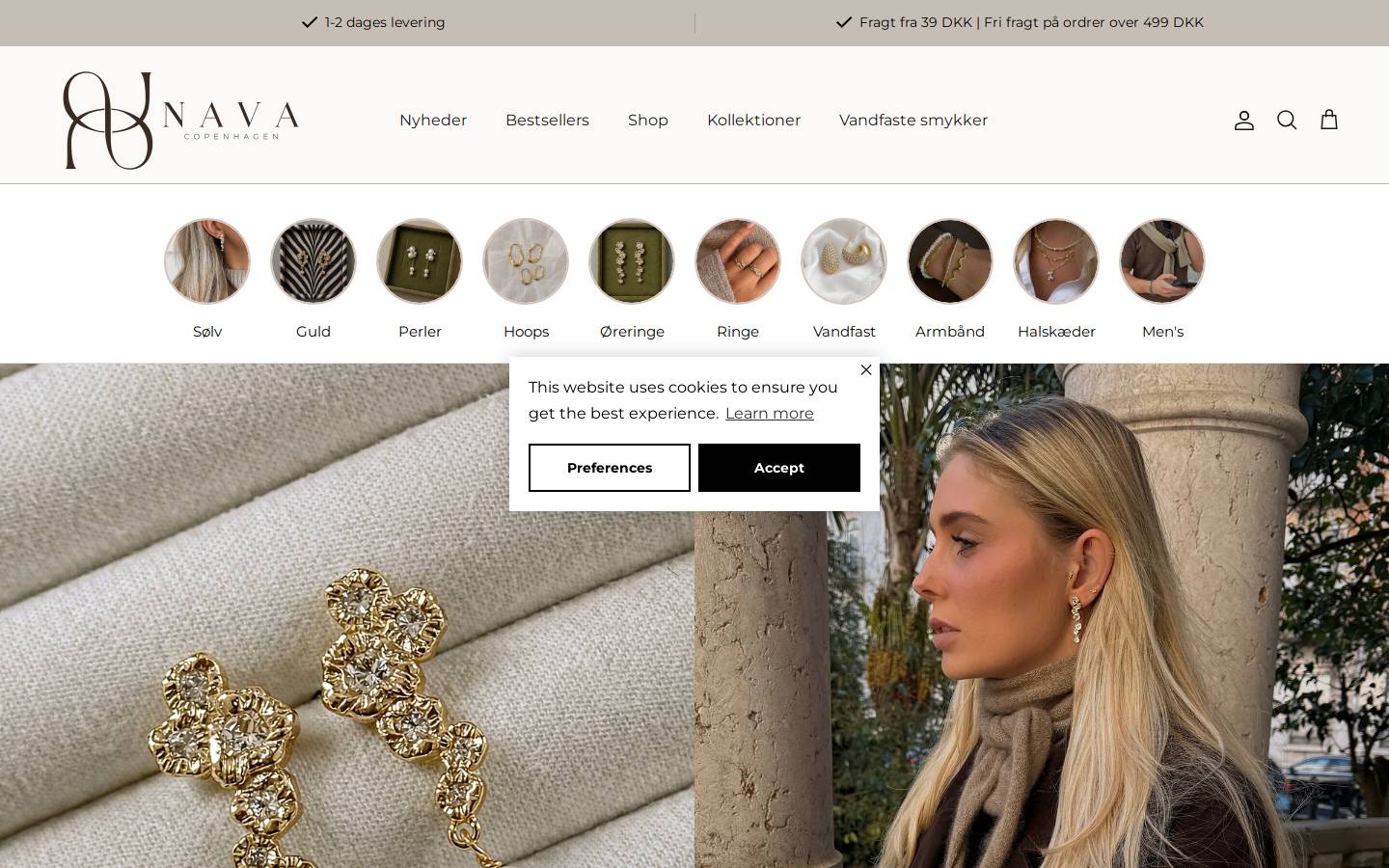 Nava Copenhagen homepage screenshot