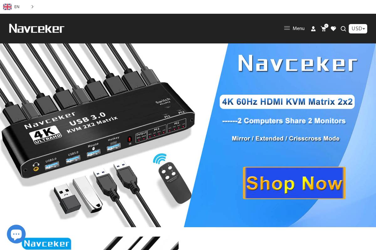 navceker.com homepage screenshot