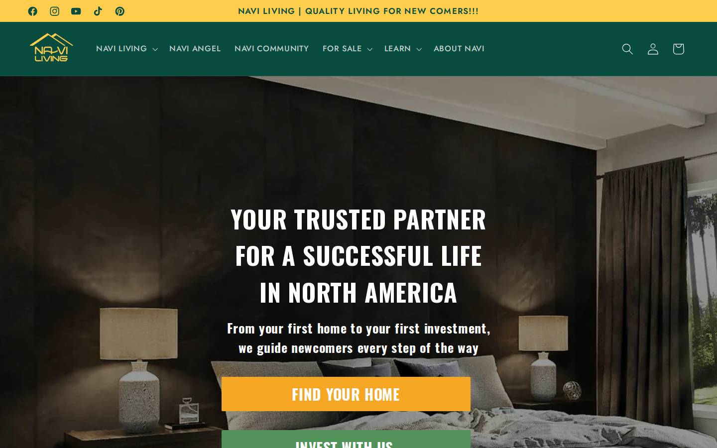naviliving.com homepage screenshot