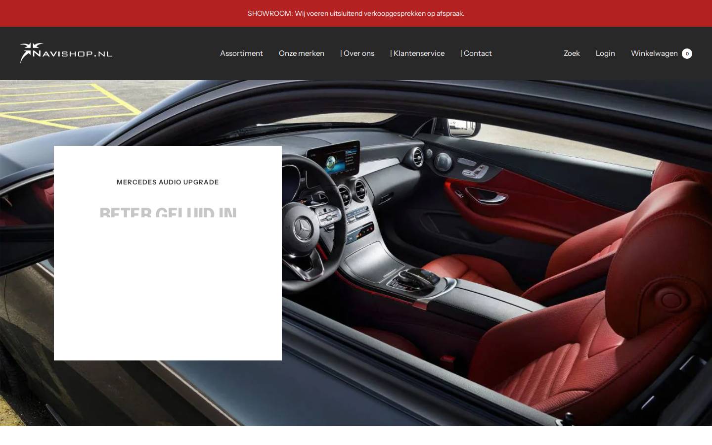 Navishop.nl homepage screenshot