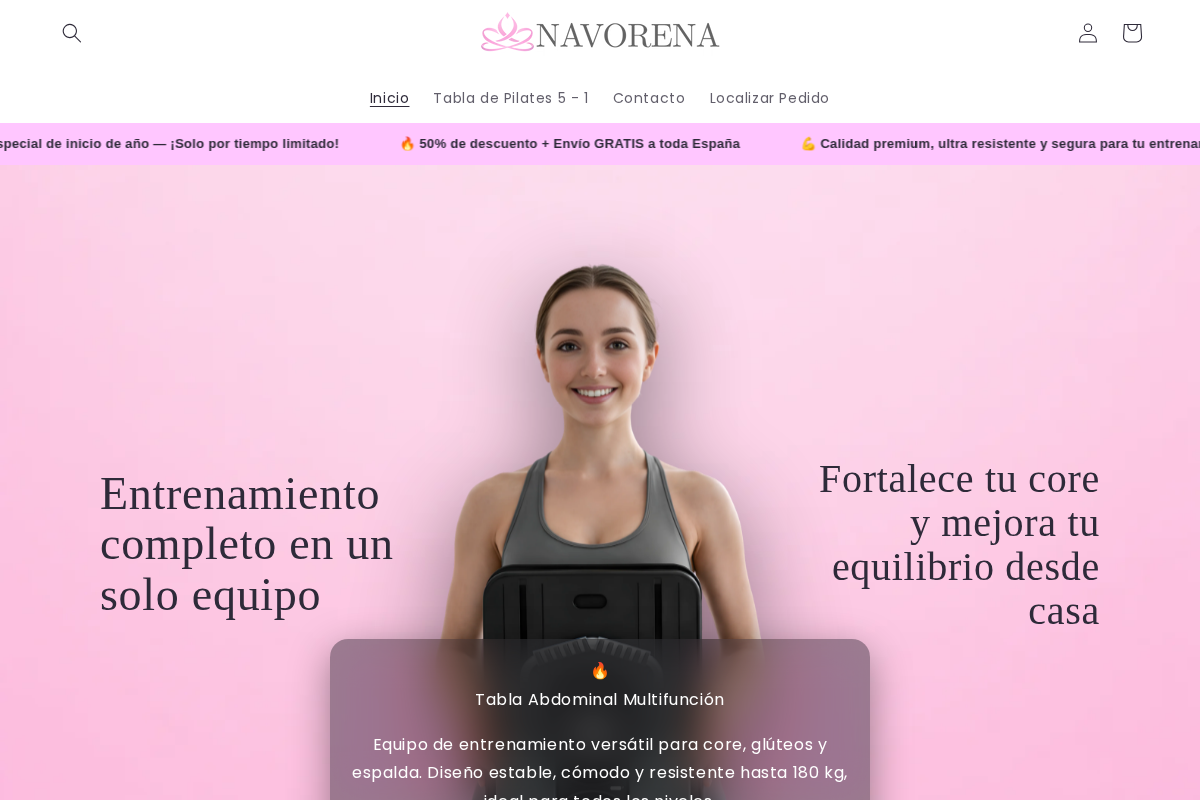 Navorena homepage screenshot