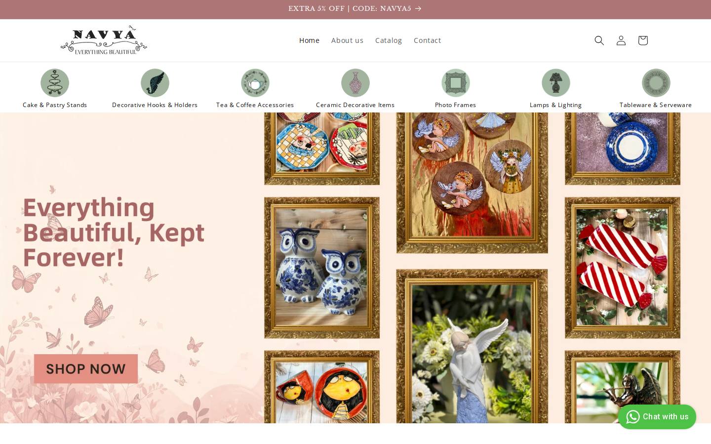 navyastore.com homepage screenshot