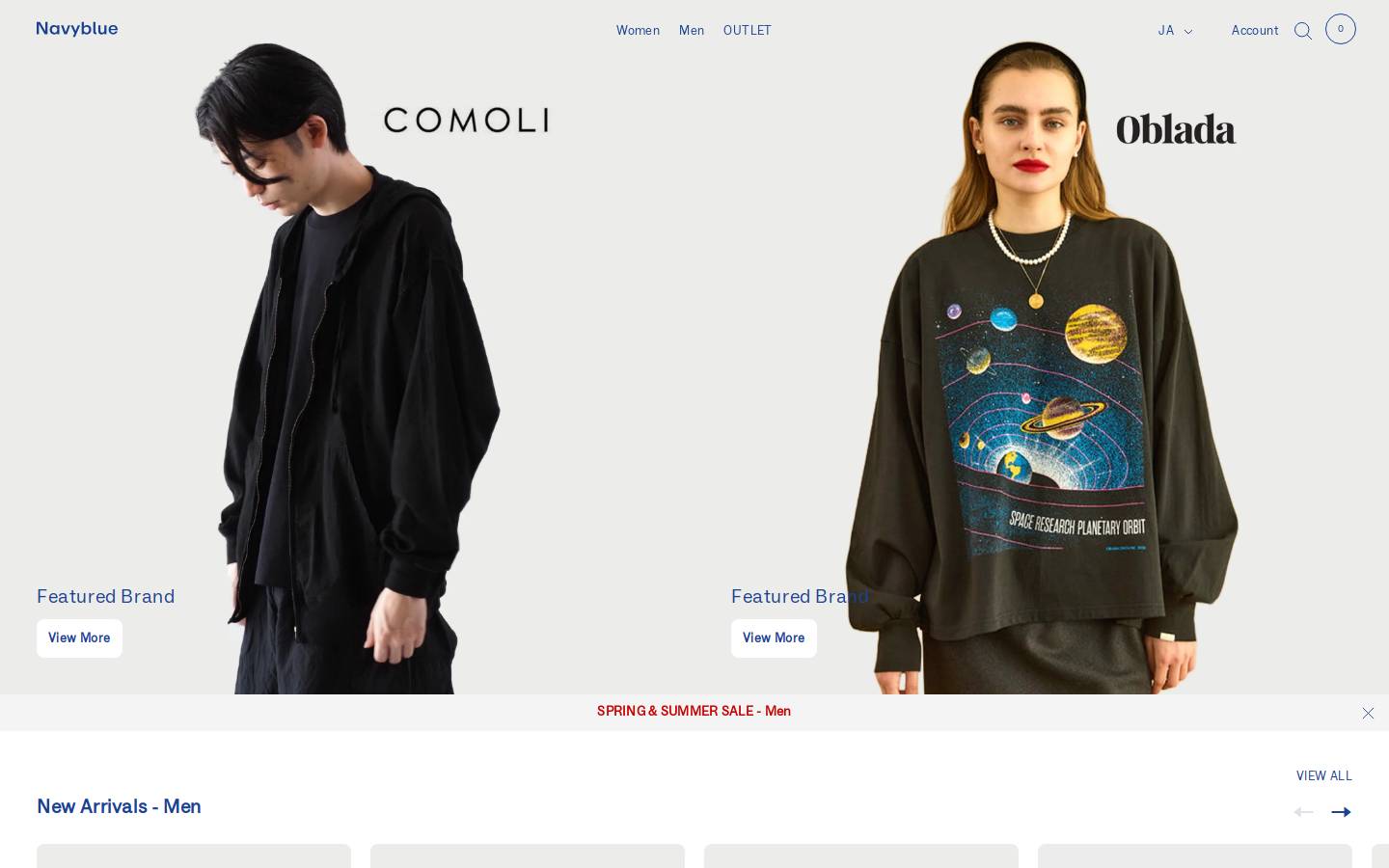 navyblue.co.jp homepage screenshot
