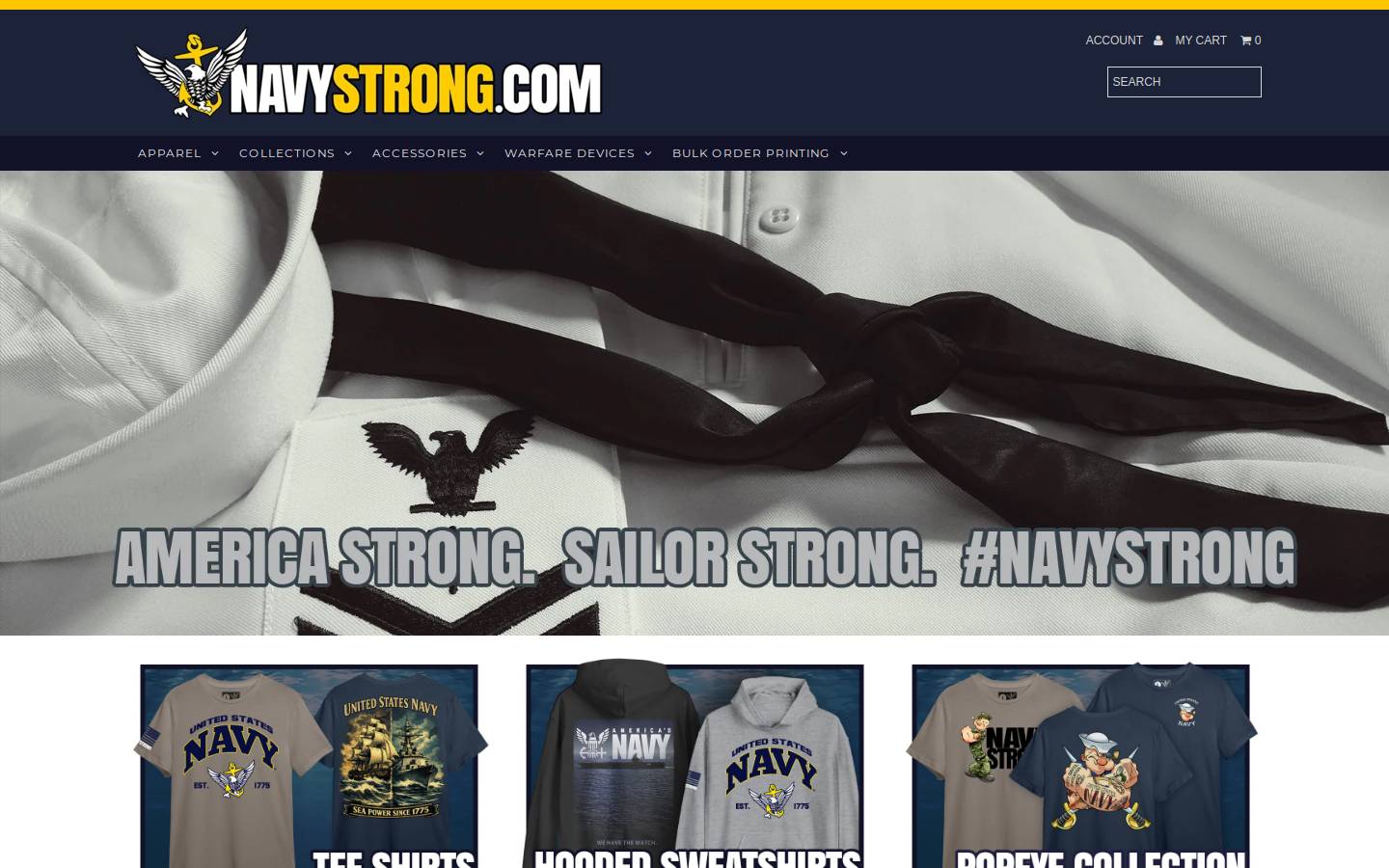 navystrong.com homepage screenshot