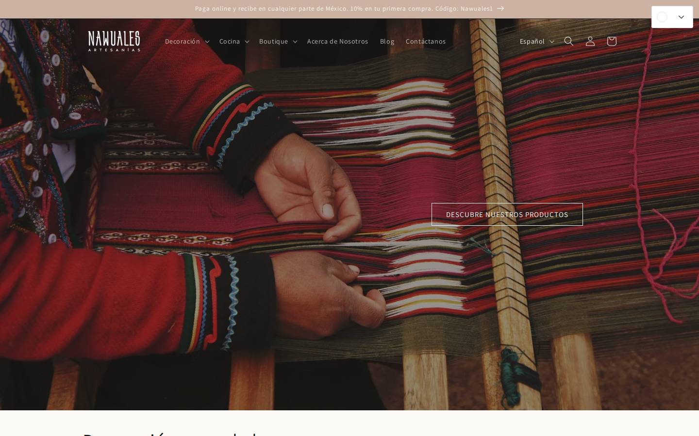 nawuales.com.mx homepage screenshot