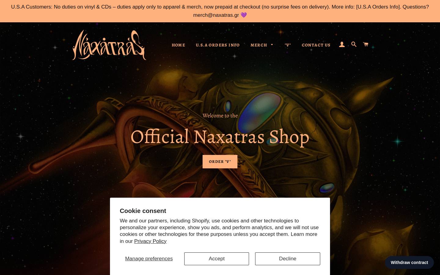 naxatras.shop homepage screenshot