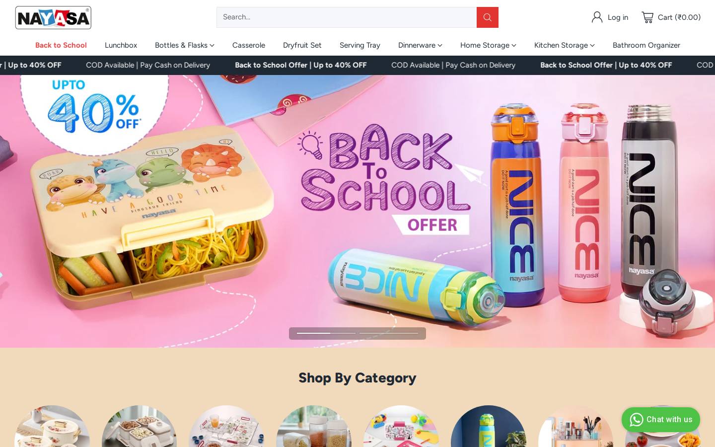 nayasa.com homepage screenshot