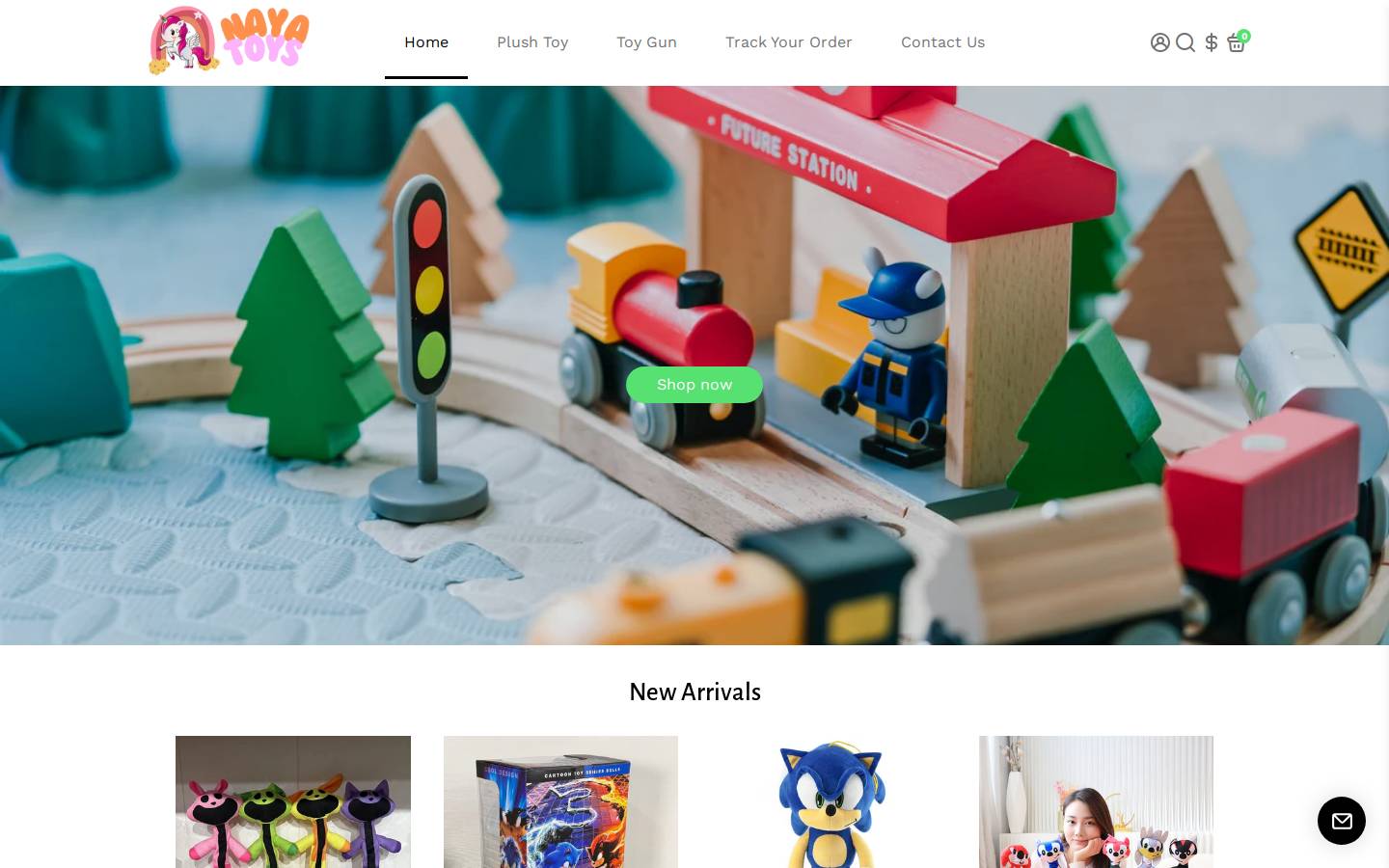 nayatoys.com homepage screenshot