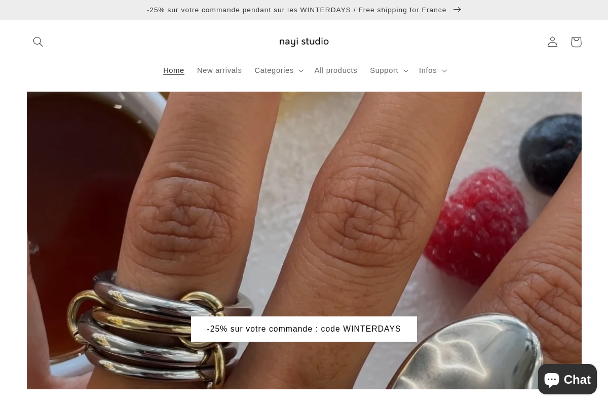 nayi studio homepage screenshot