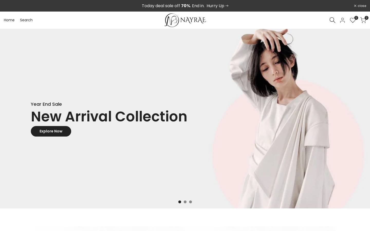 nayrae.com homepage screenshot