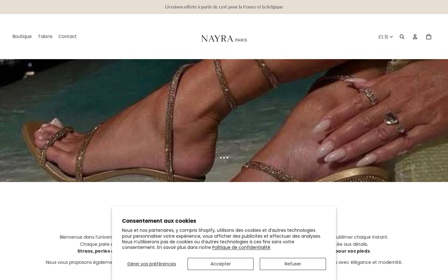 nayraparis.fr homepage screenshot