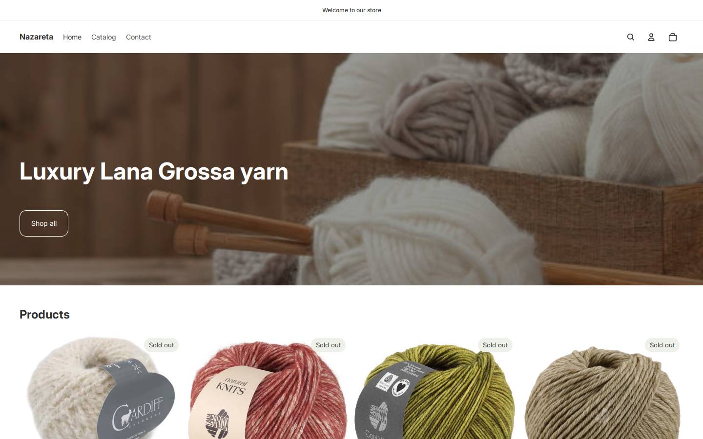 nazareta.com homepage screenshot