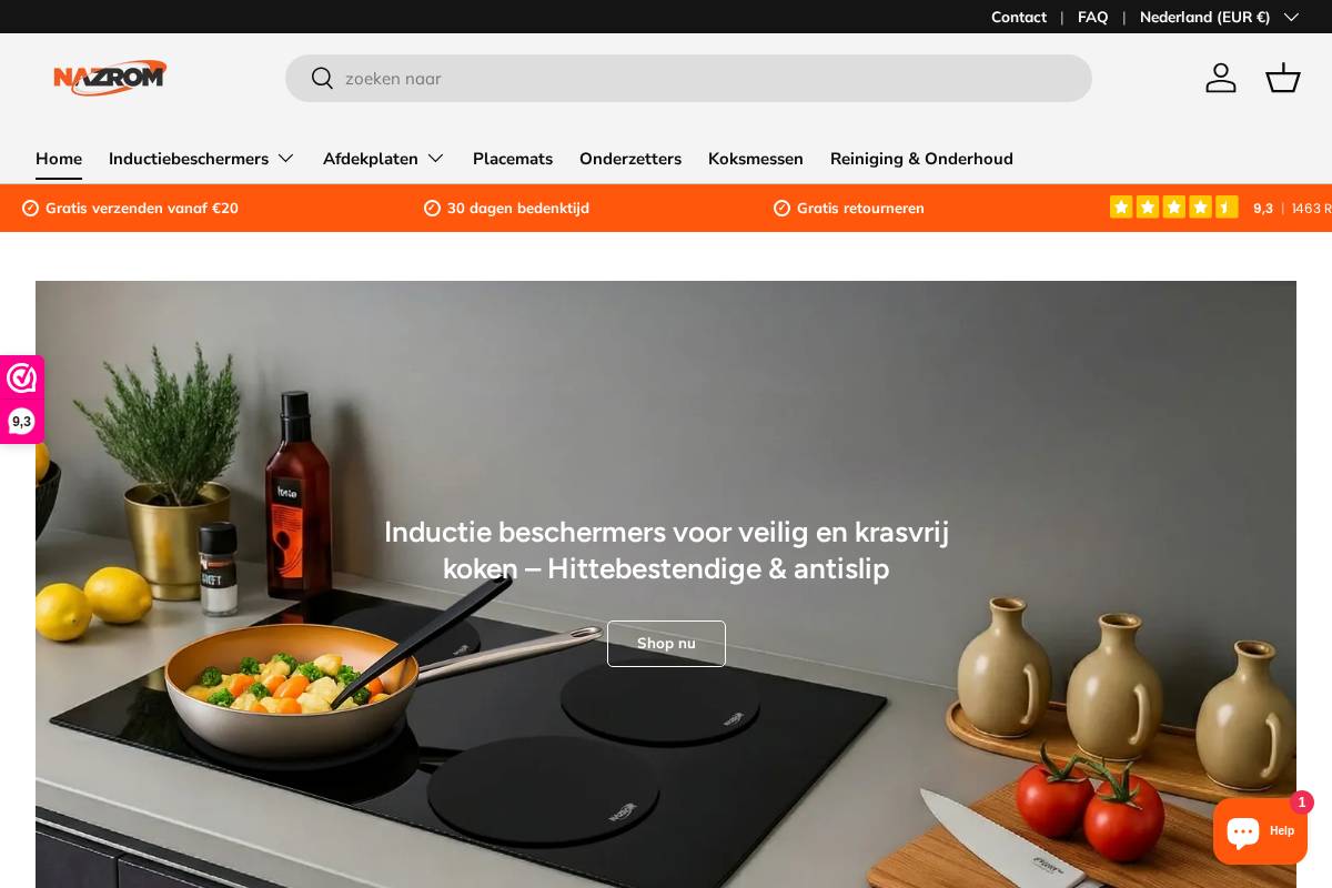 nazrom.nl homepage screenshot