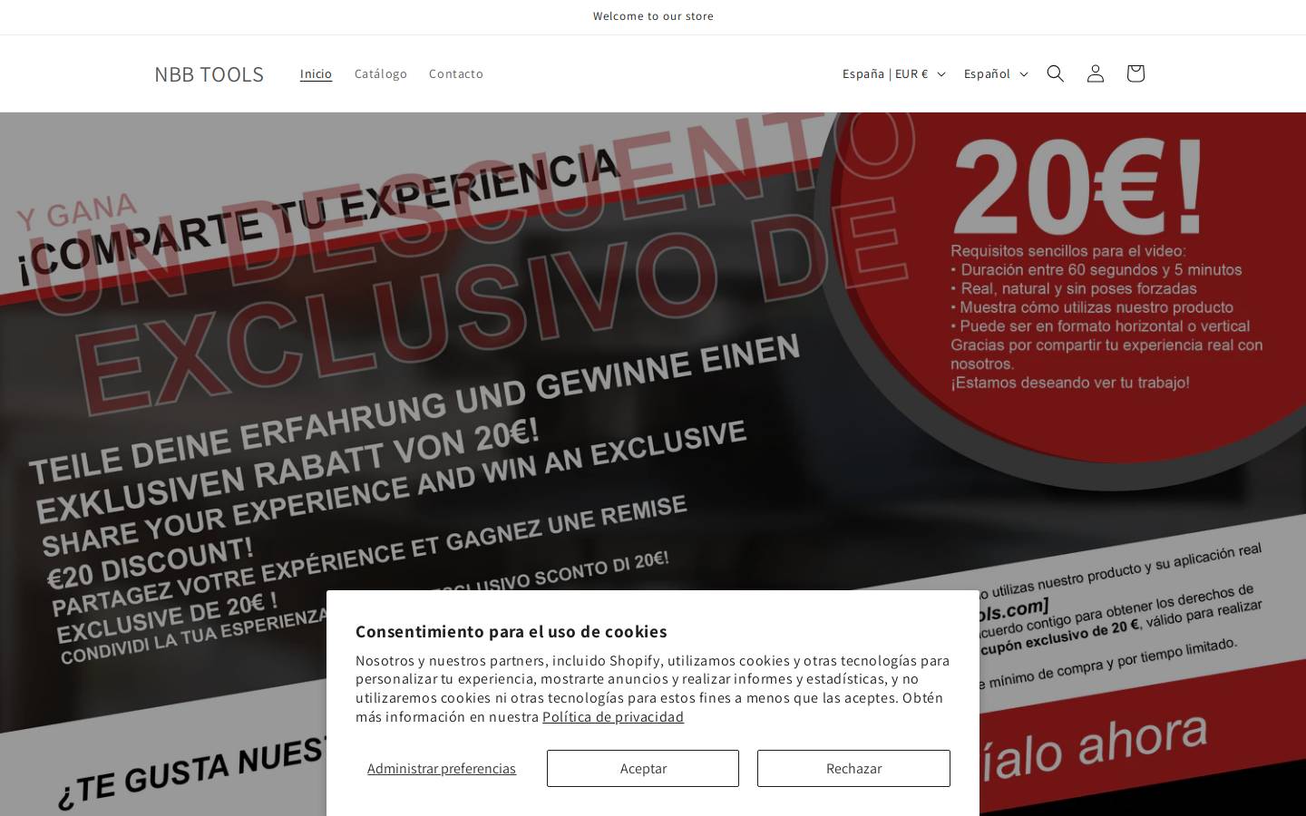 nbbtools.com homepage screenshot