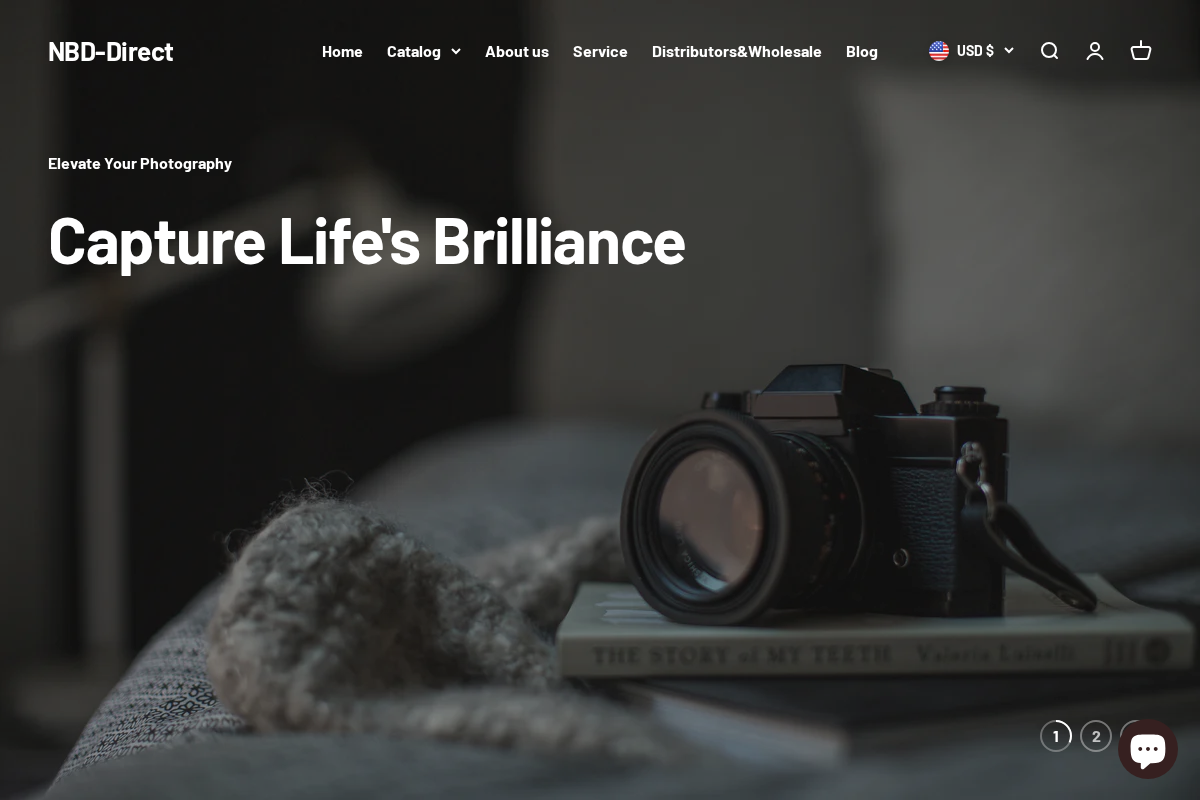 NBD-Direct homepage screenshot